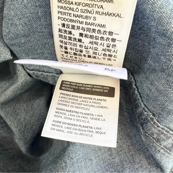 Men's Levi's The Worker Blue Button Down Long Sleeve Shirt XL NWT - Picture 8 of 11